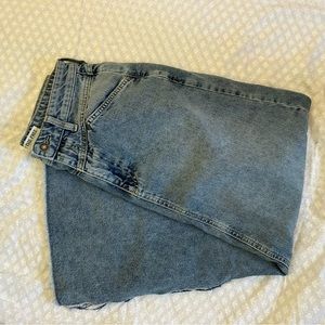 Free People Denim Maxi Skirt